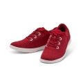 Merinos Sneaker Lace Up Merinowolle rot Damen