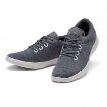 Merinos Sneaker Lace Up Merinowolle grau Herren