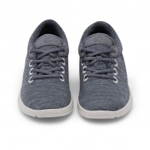 Merinos Sneaker Lace Up Merinowolle grau Herren