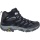 Merrell Wanderschuhe Moab 3 Mid GTX (atmungsaktiv und wasserdicht) schwarz/grau Herren