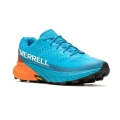 Merrell Trail-Laufschuhe Agility Peak 5 (angenehmer Tragekomfort, Rock Plate) aquablau/orange Herren