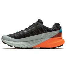 Merrell Trail-Laufschuhe Agility Peak 5 (angenehmer Tragekomfort, Rock Plate) schwarz/orange Herren