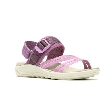 Merrell Sandale District 4 Backstrap (aus Vollnarbenleder) mauve violett Damen