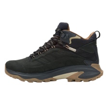 Merrell Wanderschuhe Moab Speed 2 Leather MID WP (Nubukleder, wasserdicht) schwarz Herren