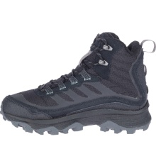 Merrell Wanderschuhe Moab Speed Thermo Mid WP (Vollnarbenleder, wasserdicht) schwarz Damen