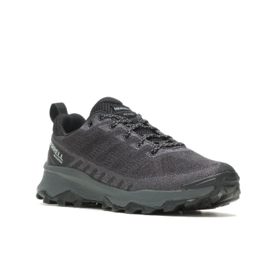 Merrell Wanderschuhe Speed Eco WP (wasserdicht, atmungsaktiv) schwarz/asphaltgrau Herren