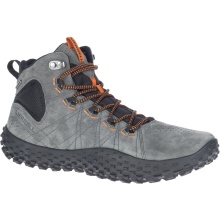 Merrell Sneaker Wrapt Mid WP (Minimal-Laufschuhe, Leder, wasserdicht) granitegrau Herren