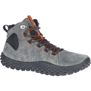 Merrell Sneaker Wrapt Mid (Minimal-Laufschuhe, Leder) granitegrau Herren