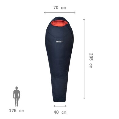 Millet Schlafsack Baikal 1100 W (3-Jahreszeiten-Schlafsack, extra für Frauen entwickelt) - saphirblau