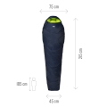 Millet Schlafsack Baikal 1100 Reg (3-Jahreszeiten-Schlafsack, Gauche) - Reissverschlussöffnung links - saphirblau