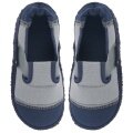 nanga Hausschuhe Slipper Klette schiefergrau Kinder (Größe 31-35)