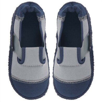 nanga Hausschuhe Slipper Klette schiefergrau Kinder (Größe 31-35)