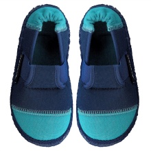 nanga Hausschuhe Slipper Klette petrol Kleinkinder/Kinder (Größe 26-30)