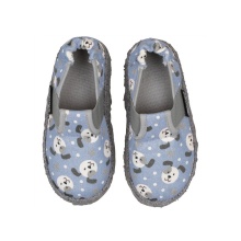 nanga Hausschuhe Slipper Benny - 100% Baumwolle - blau Kleinkinder/Kinder (Größe 23-25)