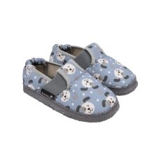 nanga Hausschuhe Slipper Benny - 100% Baumwolle - blau Kleinkinder/Kinder (Größe 23-25)