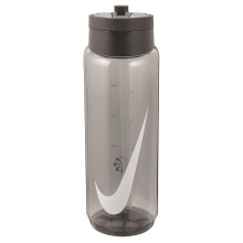 Nike Trinkflasche TR Renew Recharge Straw Bottle (mit Trinkhalm) anthrazitgrau 700ml