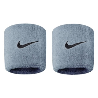 Nike Schweissband Swoosh (72% Baumwolle) grau - 2 Stück