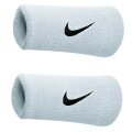 Nike Schweissband Swoosh Jumbo (74% Baumwolle) weiss/schwarz - 2 Stück