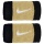 Nike Schweissband Swoosh Jumbo (74% Baumwolle) schwarz/gold - 2 Stück