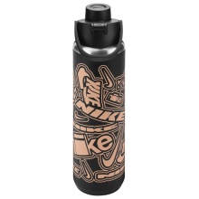 Nike Trinkflasche Recharge Chug Bottle Edelstahl schwarz/apricot 709ml