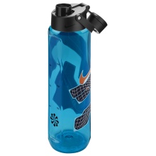 Nike Trinkflasche TR Renew Recharge Chug Bottle blau/schwarz 709ml