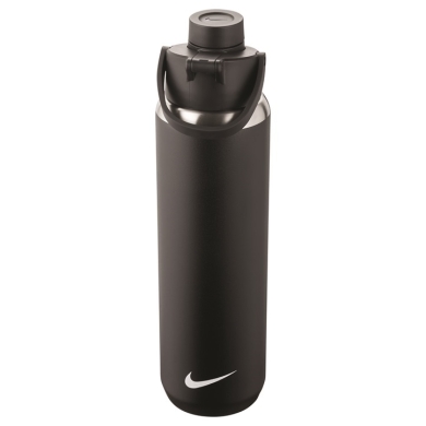 Nike Trinkflasche Recharge Chug Bottle Edelstahl schwarz 709ml