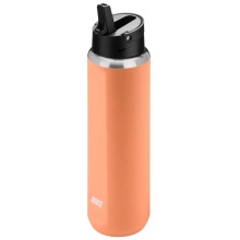 Nike Trinkflasche Recharge Straw Bottle Edelstahl orange/apricot 709ml