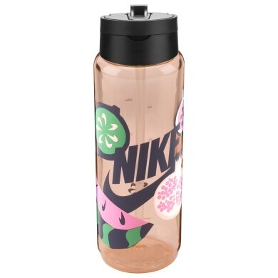 Nike Trinkflasche TR Renew Recharge Straw Bottle (mit Trinkhalm) coral/orange 700ml