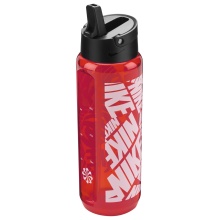 Nike Trinkflasche TR Renew Recharge Straw Bottle (mit Trinkhalm) rot/orange 700ml