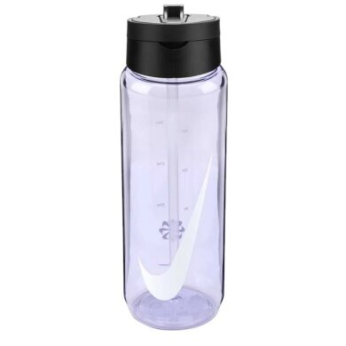 Nike Trinkflasche TR Renew Recharge Straw Bottle (mit Trinkhalm) violett 700ml