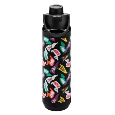 Nike Trinkflasche TR Renew Recharge Chug Bottle Graphic schwarz/bunt 709ml