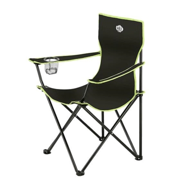 Nils Camp Campingstuhl NC3044 (Nutzergewicht max. 110 kg) schwarz/lime