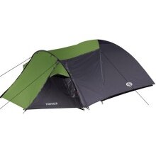 Nils Camp Campingzelt Trekker NC6012 - wasserabweisend, UV-Strahlung, für 4 Personen - schwarz/grün