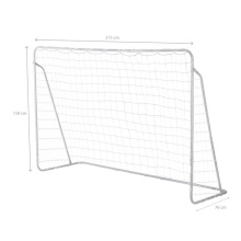 Nils Camp Fussballtore NT7788 mit Trainingspanel - 215x150cm - grau/blau/rot