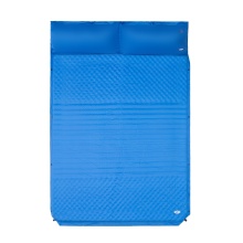 Nils Camp Isomatte NC4060 für 2 Personen (selbstaufblasend, Kopfkissen) blau 186x130x3cm