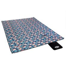 Nils Camp Picknickdecke NC8014 (Motiv Flamingo) blau 220x200cm