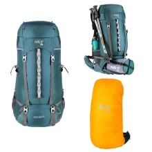 Nils Camp Wanderrucksack NC1949 Bergen 65 Liter blau/grün