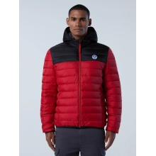 North Sails Winter-Steppjacke Sky Hoodie Jacket (wasserdicht) rot/schwarz Herren