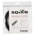 Besaitung mit Squashsaite Oliver SQ X9 schwarz