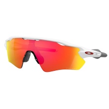 Oakley Sonnenbrille Radar EV Path (Glasfarbe: Prizm ruby) weiss glänzend - 1 Brille mit Hartschalenetui