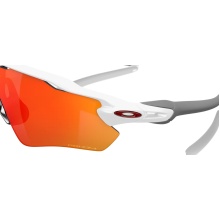 Oakley Sonnenbrille Radar EV Path (Glasfarbe: Prizm ruby) weiss glänzend - 1 Brille mit Hartschalenetui