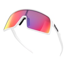 Oakley Sonnenbrille Sutro S (Glasfarbe: Prizm road) weiss matt - 1 Brille mit Hartschalenetui