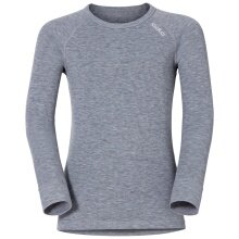 Odlo Langarmshirt Active Warm (warm, weich, Innenseite angeraut) Unterwäsche grau Kinder