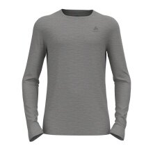 Odlo Langarmshirt Merino Natural (100% Merinowolle, Stoffstärke 200) Unterwäsche 2023 grau Herren