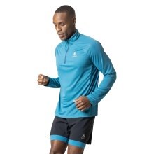 Odlo Sport-Langarmshirt Essential 1/2 Zip (reflektierende Details) blau Herren