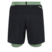 Odlo Trail-Laufhose 2-in-1 Short X-Alp Trail 6 inch (optimale Bewegungsfreiheit, Innenhose) kurz schwarz/loden Herren