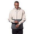 Odlo Wanderjacke Ascent 3-Lagen mit Kapuze (wasserdicht, atmungsaktiv und leicht) beige/grau Herren