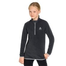 Odlo Funktionslangarmshirt 1/2 Zip Roy (warm, weich, Innenseite angeraut) grau/schwarz Kinder