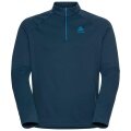 Odlo Fleece-Langarmshirt 1/2 Zip Besso (wärmend, Stretch-Fleece) dunkelblau Herren