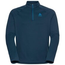 Odlo Fleece-Langarmshirt 1/2 Zip Besso (wärmend, Stretch-Fleece) dunkelblau Herren